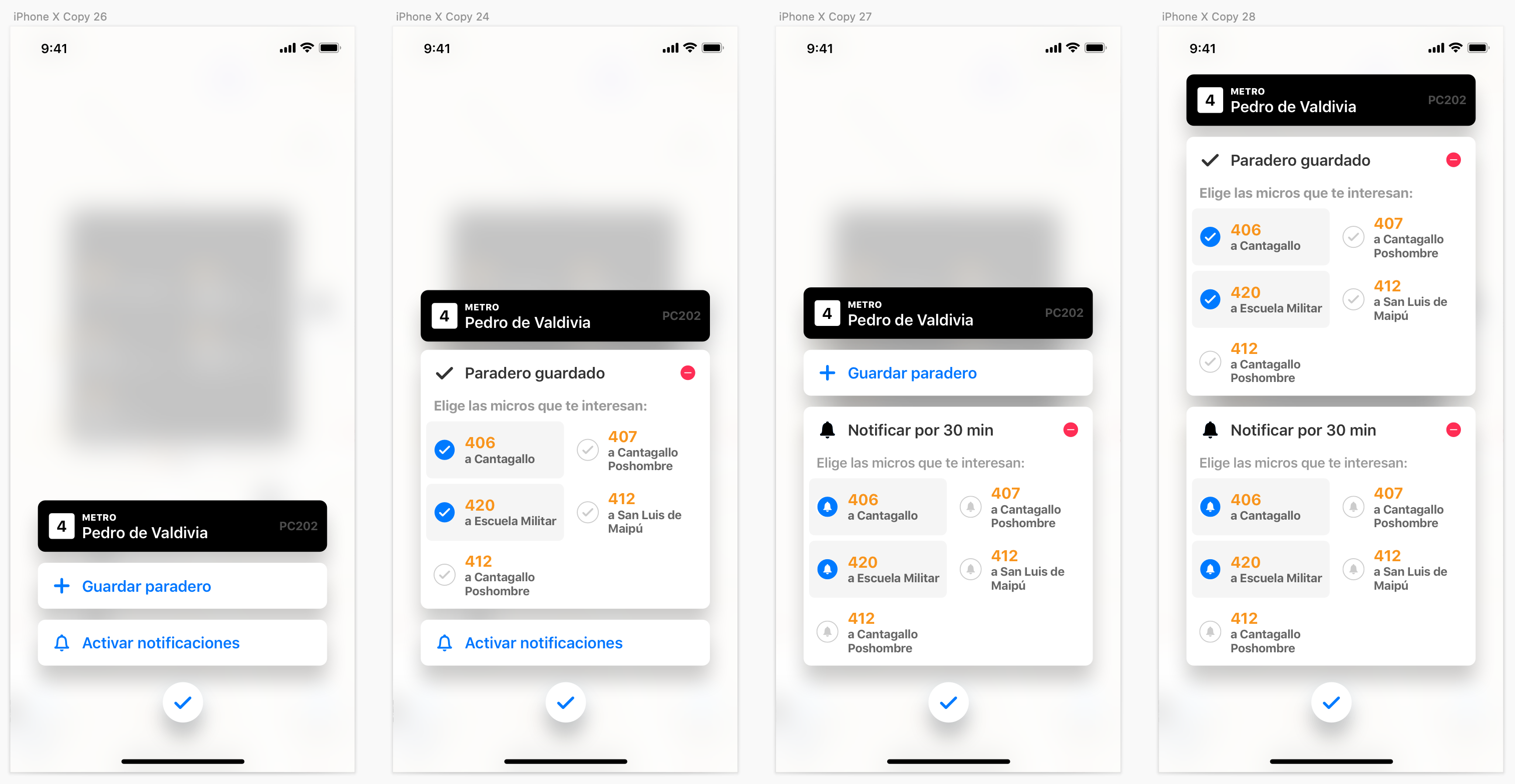 Favorite stops and notifications